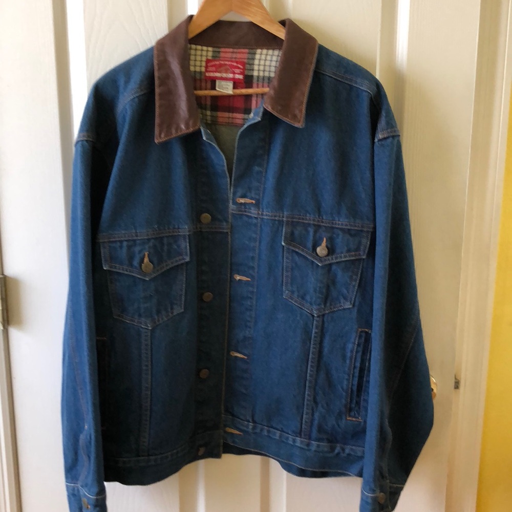 Authentic Marlboro Denim Leather Jacket
